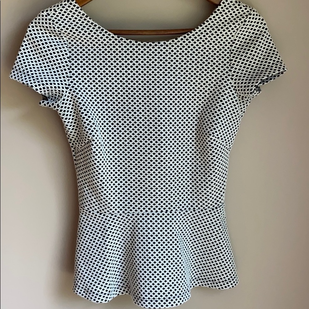 Banana Republic Peplum Top SZ 0 - Picture 3 of 9
